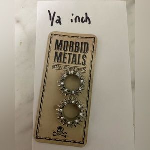 Screw back 1/2 inch ear gauge tunnels